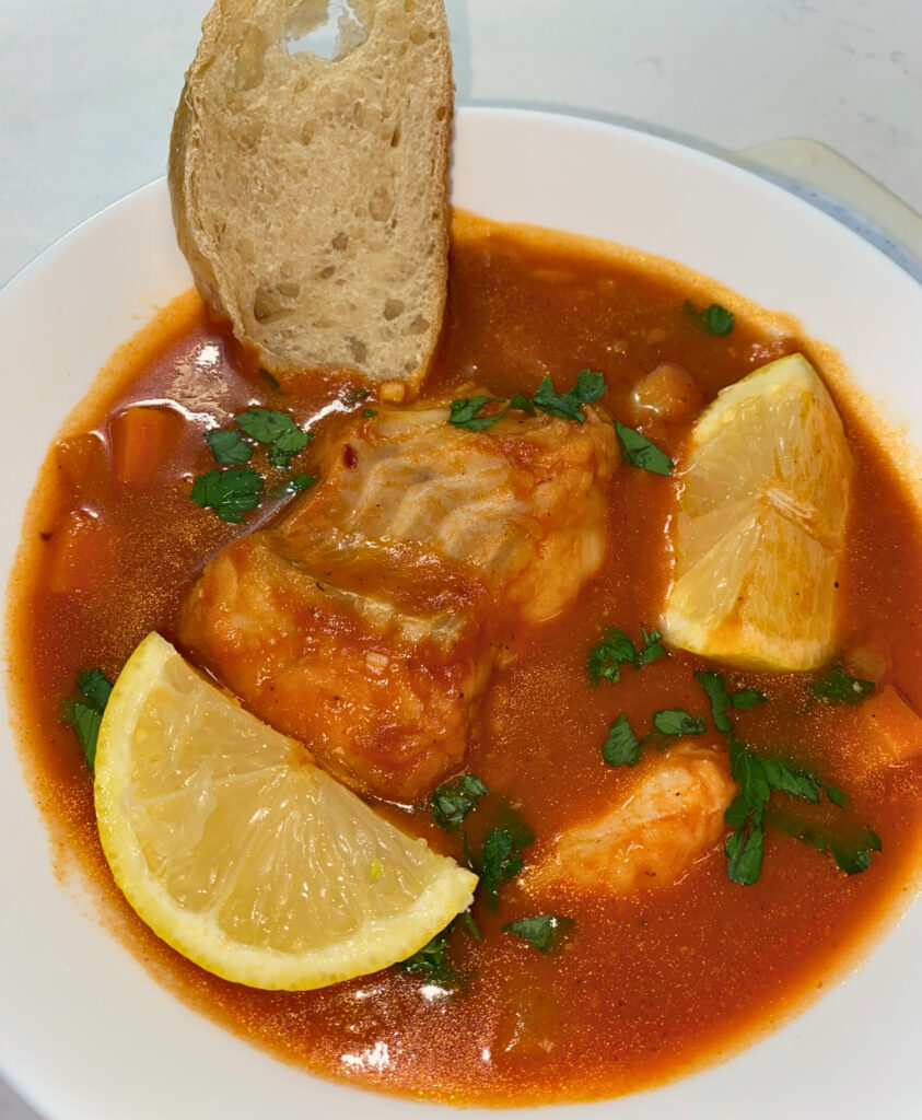 Fisherman's stew with bread